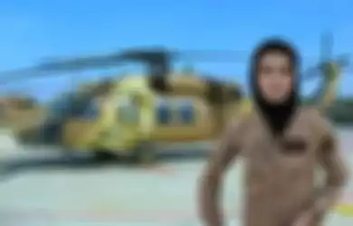 Foto Niloofar Rahmani yang tercatat sebagai pilot wanita pertama Afghanistan. Kini dia hidup nyaman di Amerika Serikat.