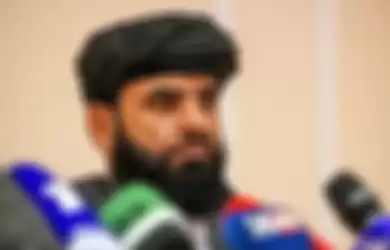 Juru bicara Taliban Suhail Shaheen. [DIMITAR DILKOFF/AFP]