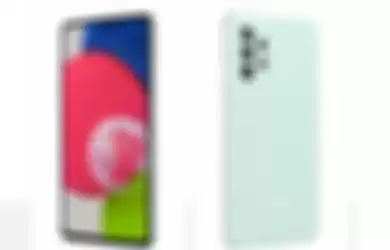Desain Samsung Galaxy A52s 5G varian warna Awesome Mint.