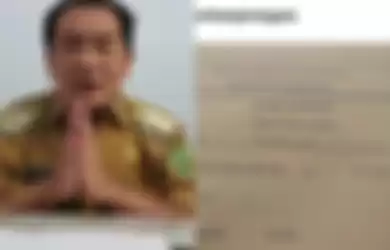 Kolase foto Bupati Banjarnegara, Budhi Sarwono yang sempat viral karena mengeluh gajinya sedikit