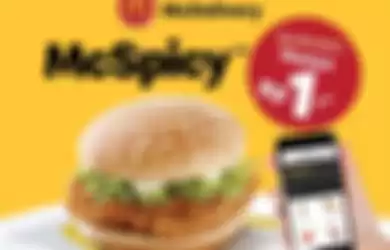 promo McDelivery beli burger cuma Rp1