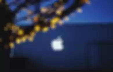 Ilustrasi logo kantor Apple
