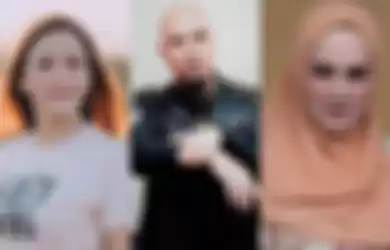 Kolase Foto Maia Estianty, Ahmad Dhani, dan Mulan Jameela