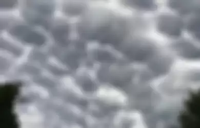 Awan Mammatus yang berbentuk gelembung 