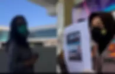 screenshot video begituan Siskaee di bandara YIA dan bukti pengangkapan Siskaee