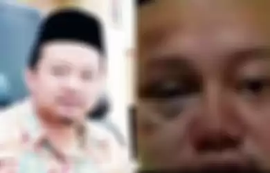Potret Herry Wirawan babak belur viral di media sosial