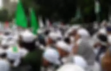 Ilustrasi kegiatan unjuk rasa Front Pembela Islam (FPI), yang kini sudah dibubarkan pemerintah.