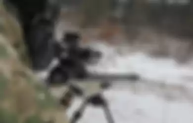 Ilustrasi pengunaan senjata sniper Rusia 
