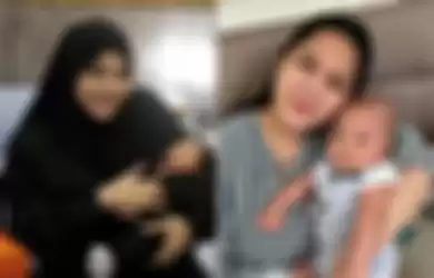 Nagita Slavina menangis cerita pada Aurel Hermansyah soal masalah ASI