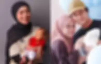 Kolase Foto Lesti Kejora, Baby L, dan Rizky Billar.