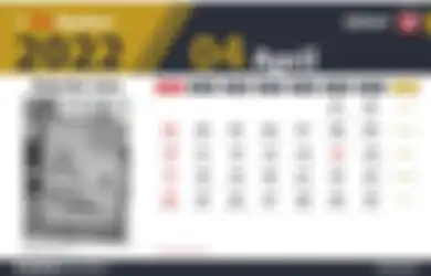 Kalender April 2022, Ada Satu Tanggal Merah, Simak Juga Hari Peringatan Nasional dan Internasional Lainnya