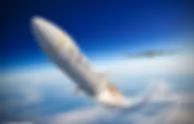 Rudal, yang diluncurkan dari jet pembom dan dipercepat oleh booster sebelum terlepas, dapat diarahkan ke target yang tepat.