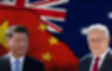 Presiden China Xi Jinping dan Perdana Menteri Australia Scott Morrison