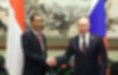 Presiden RI Joko Widodo dan Presiden Rusia Vladimir Putin.