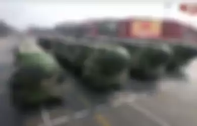 Dongfeng-41 fourth-generation solid-fuelled, road-mobile, intercontinental ballistic missiles parading in Beijing.