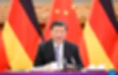 Xi Jinping berpidato saat pertemuan virtual dengan Jerman (9/5)