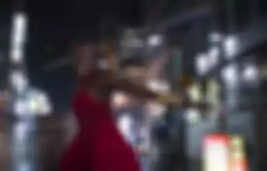 Danai Gurira sebagai Okoye dalam Black Panther (2018).