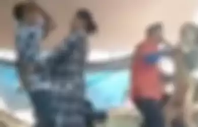 Viral pria nyawer biduang dangdut didatangi istri.