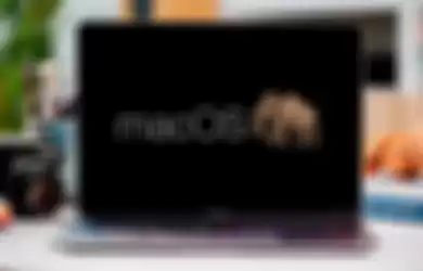 Ilustrasi macOS 13 'Mammoth' di perangkat MacBook Pro