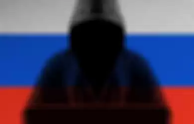 Ilustrasi sosok hacker Rusia yang membobol situs negara pro-Ukraina