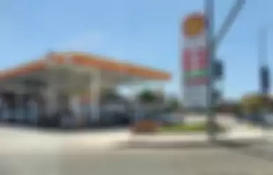 Pom bensin Shell di Los Angeles harga rata-rata masih wajar