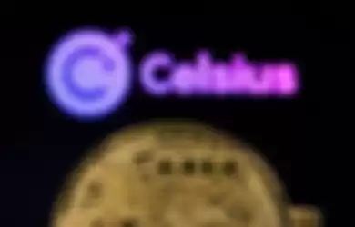 Ilustrasi logo perusahaan kripto Celcius bangkrut