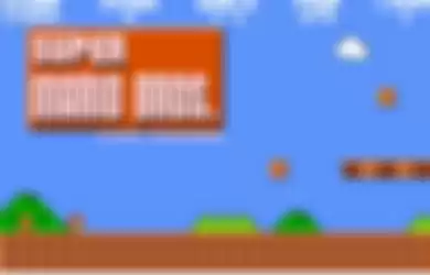 Tampilan gameplay game Google Super Mario Bros.