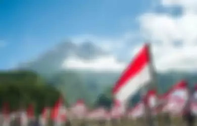 Ilustrasi Indonesia, bendera merah putih