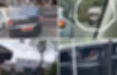 Pengemudi mobil pelat merah khas Mabes TNI malah pulang jalan kaki usai dilepas polisi. Dia diviralkan culik anak SMP. Foto wajahnya dirahasiakan. 