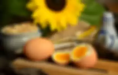 Ilustrasi telur rebus