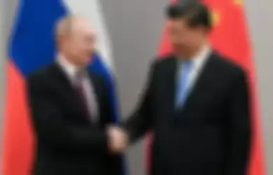 Ilustrasi Vladimir Putin dan Xi Jinping bertemu untuk membahas kondisi Perang Rusia dan Ukraina