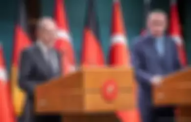 Kanselir Jerman Olaf Scholz dan Presiden Turki Tayyip Erdogan