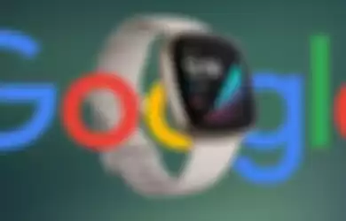 Ilustrasi Smartwatch Fitbit dan Google 