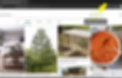 Letak logo Search using an image pada Microsoft Bing
