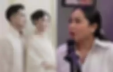 Kolase foto Kaesang Pangarep dan Erina Gudono beserta Nagita Slavina 