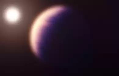 Gambar planet alien atau Wasp-39b yang ditangkap teleskop James Webb. 