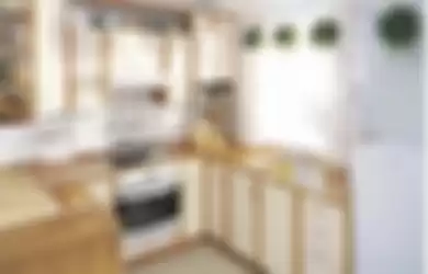 Pemilik rumah minimalis bisa adposi desain dapur sempit model unik. Foto interiornya terlihat elegan karena dekorasi simpel.