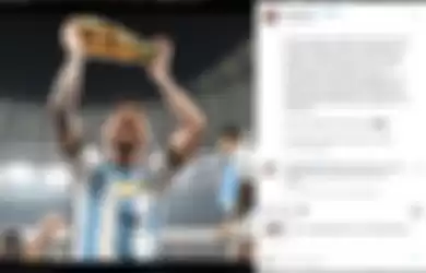 Komentar Ridwan Kamil di postingan Lionel Messi