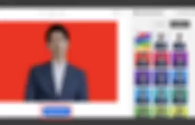 Aplikasi removebg bisa dipakai untuk mengganti foto background jadi warna merah.