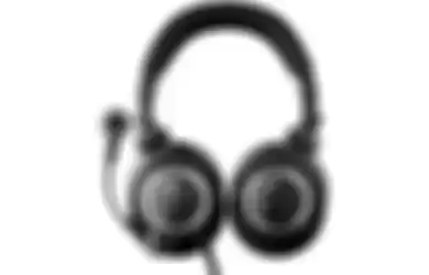 Tampilan headset gaming Audio-Technica yang memiliki mic khusus untuk kegiatan sreaming.