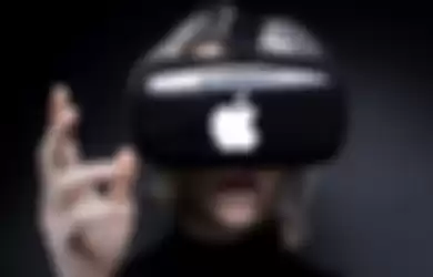 Ilustrasi headset AR/VR Apple yang akan diluncurkan di acara WWDC 2023.