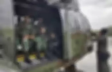 Helikopter Super Puma TNI AU yang mampu mengevakuasi Kapolda Jambi tanpa harus mendarat.
