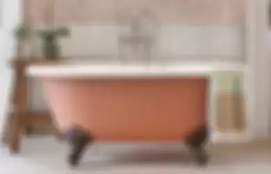 Ilustrasi kamar mandi terakota