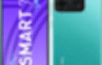 Tampilan depan dan belakang Infinix Smart 7.