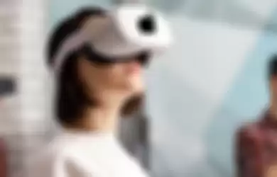 Ilustrasi headset AR/VR Apple yang dirumorkan mampu membantu orang dengan penyakit mata.