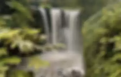 Air terjun atau curug yang ada di Tahura Juanda. 