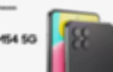 Ilustrasi tampilan Samsung Galaxy M54 5G.
