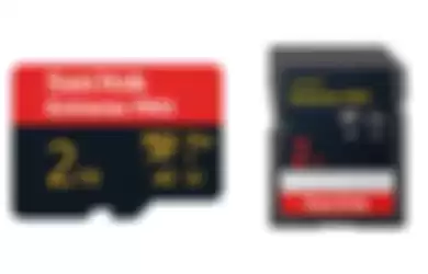 SanDisk Extreme PRO SDXC UHS-I Memory Card dan SanDisk Extreme PRO microSDXC UHS-I Memory Card dengan ukuran 2TB