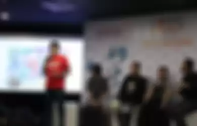 Chris Lie menerangkan ComicFest ID yang bakal digelar Besok di SMESCO