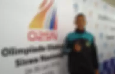 Andre Wiraguna peraih medali emas lompat jauh di  O2SN dari  SMAN 2 kisaran